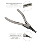 Alicates arandelas exteriores recto 175mm acero din 5254. Anillos de presión, anillos de retención, arandelas circlips