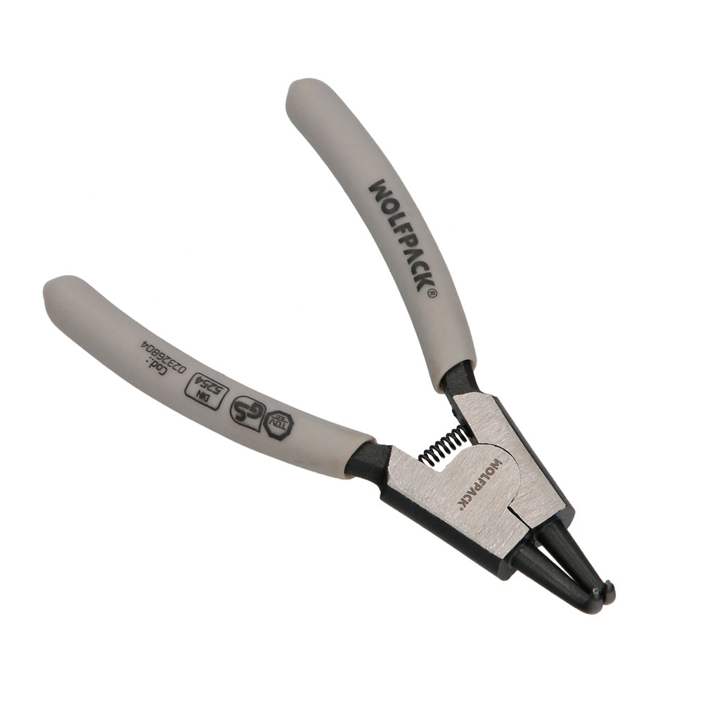 Alicates arandelas exteriores curvo 125 mm acero din 5254. Anillos de presión, anillos de retención, arandelas circlips