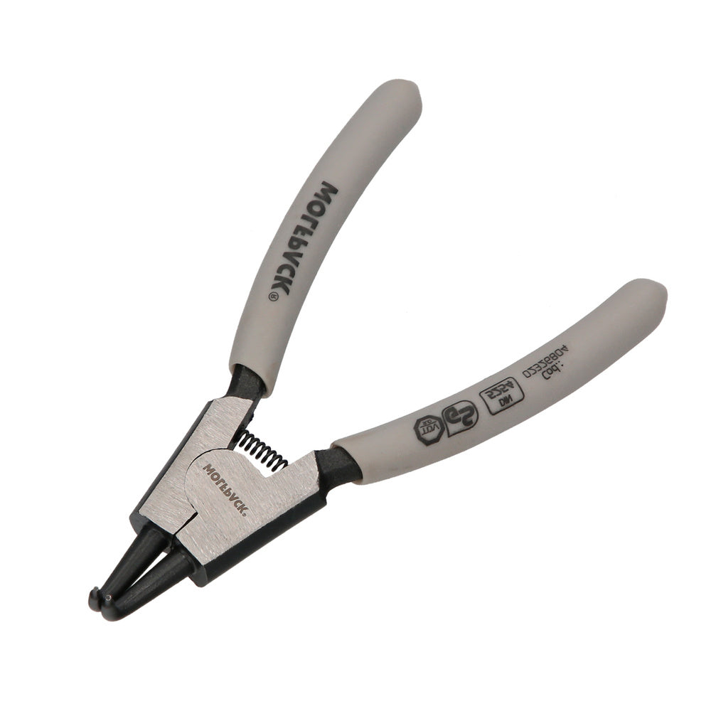 External curved circlip pliers 125 mm steel DIN 5254. Snap rings, retaining rings, circlip washers
