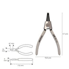 Alicate para anéis de freio exteriores curvo 175 mm aço din 5254. Anéis de pressão, anéis de retenção, anilhas de freio