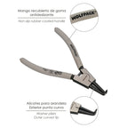 Alicate para anéis de freio exteriores curvo 175 mm aço din 5254. Anéis de pressão, anéis de retenção, anilhas de freio