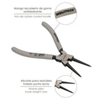 Internal circlip pliers straight 175 mm steel din 5256. Retaining rings, snap rings, circlips