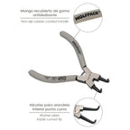 Alicate anéis internos curvo 125 mm aço DIN 5254. Anéis de pressão, anéis de retenção, anilhas circlips