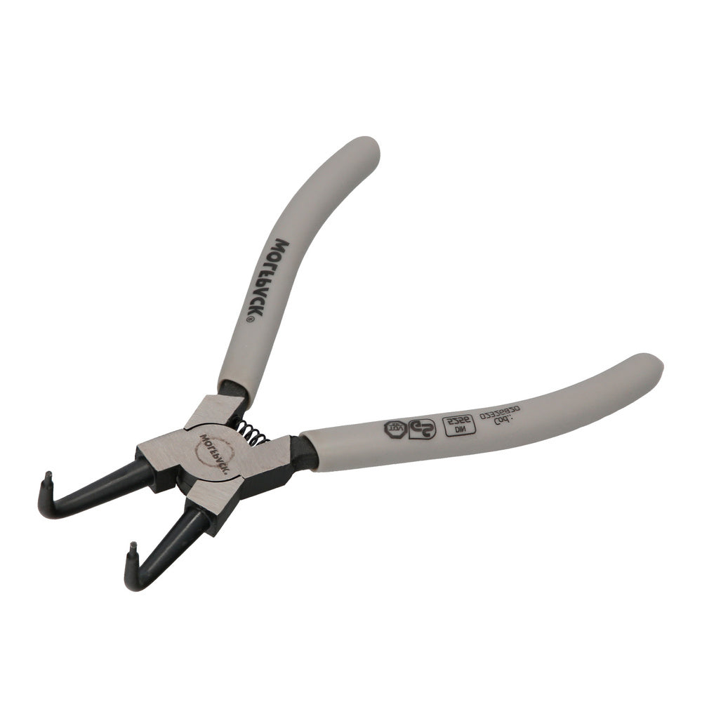 Internal circlip pliers bent 175 mm steel DIN 5256. Snap rings, retaining rings, circlips