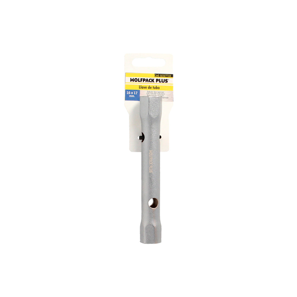 Llave tubo tubular 16x17 fabricada en acero cromo vanadio, llave grifería, llave de tubo para grifos, llaves de tubo doble