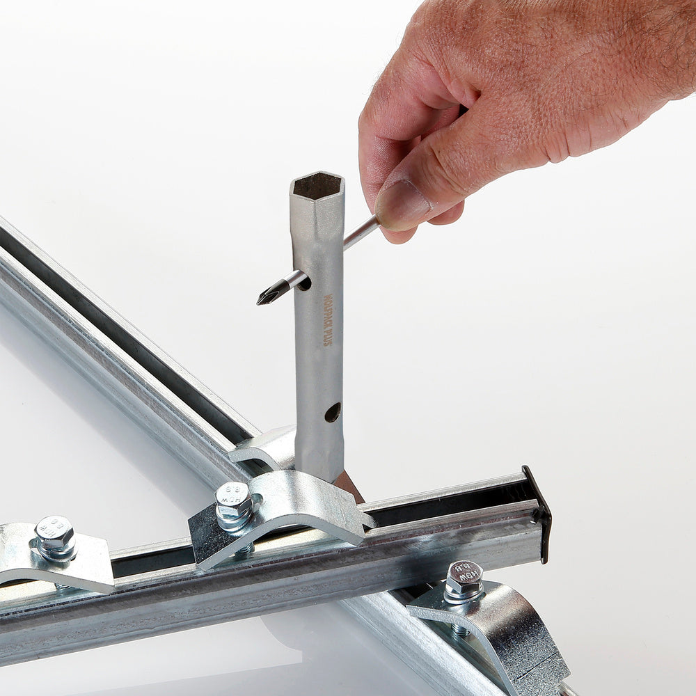 Llave tubo tubular 16x17 fabricada en acero cromo vanadio, llave grifería, llave de tubo para grifos, llaves de tubo doble
