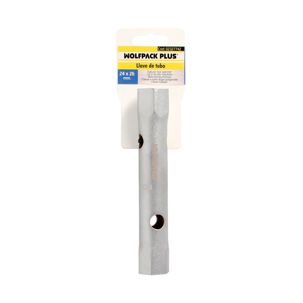 Llave tubo tubular 24x26 fabricada en acero cromo vanadio, llave grifería, llave de tubo para grifos, llaves de tubo doble