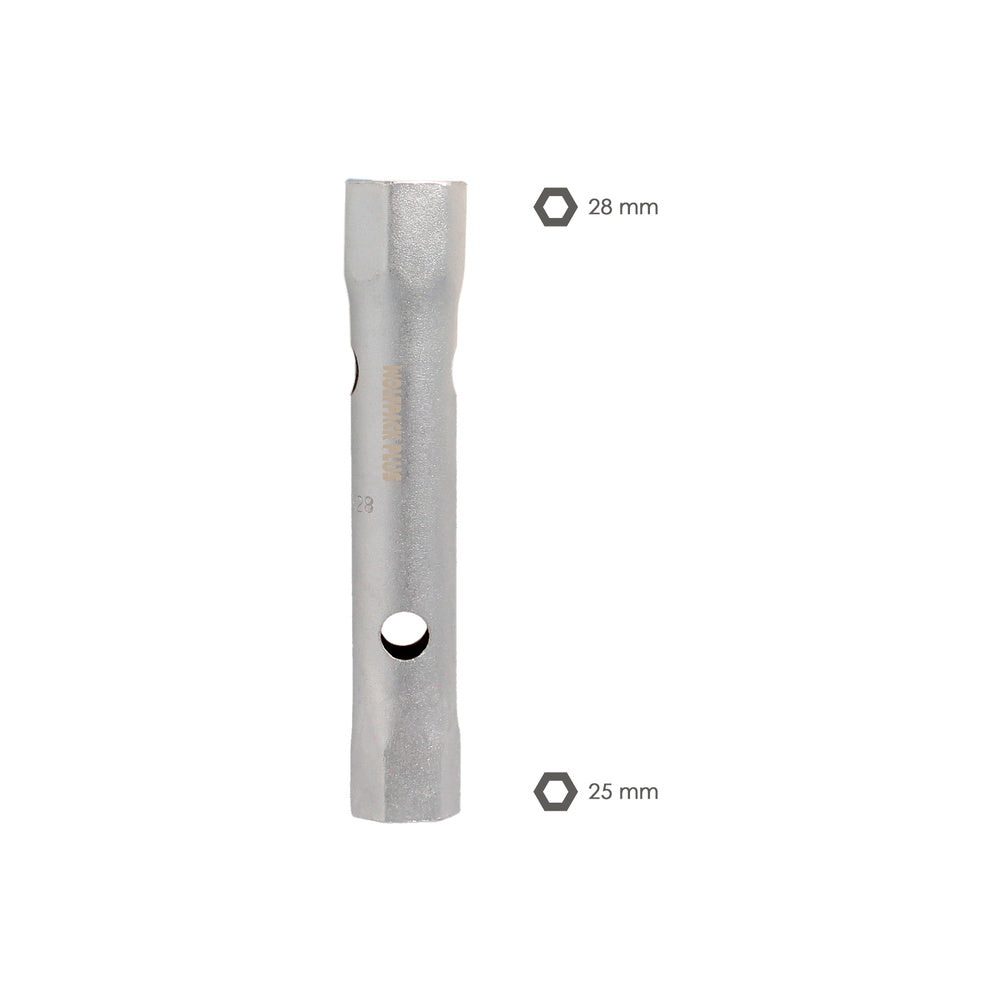 Llave tubo tubular 25x28 fabricada en acero cromo vanadio, llave grifería, llave de tubo para grifos, llaves de tubo doble