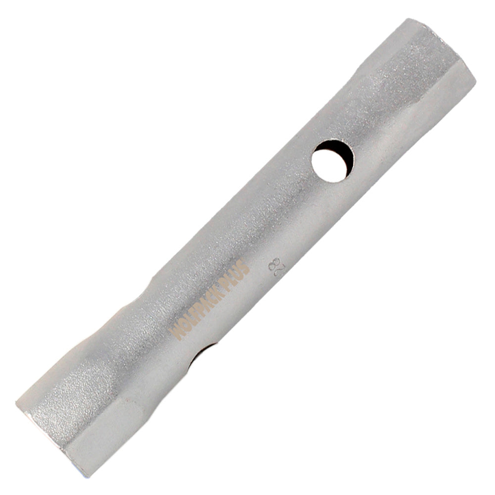 Llave tubo tubular 25x28 fabricada en acero cromo vanadio, llave grifería, llave de tubo para grifos, llaves de tubo doble