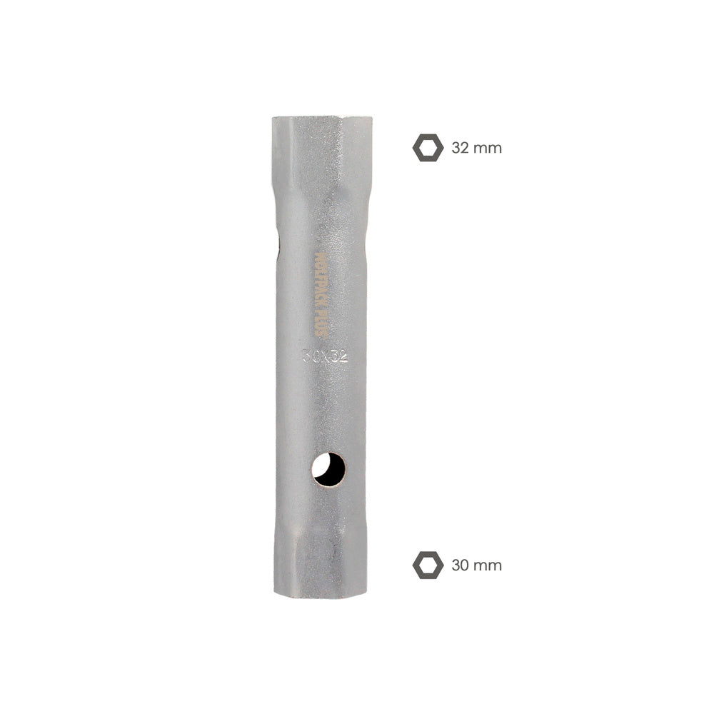 Llave tubo tubular 30x32 fabricada en acero cromo vanadio, llave grifería, llave de tubo para grifos, llaves de tubo doble