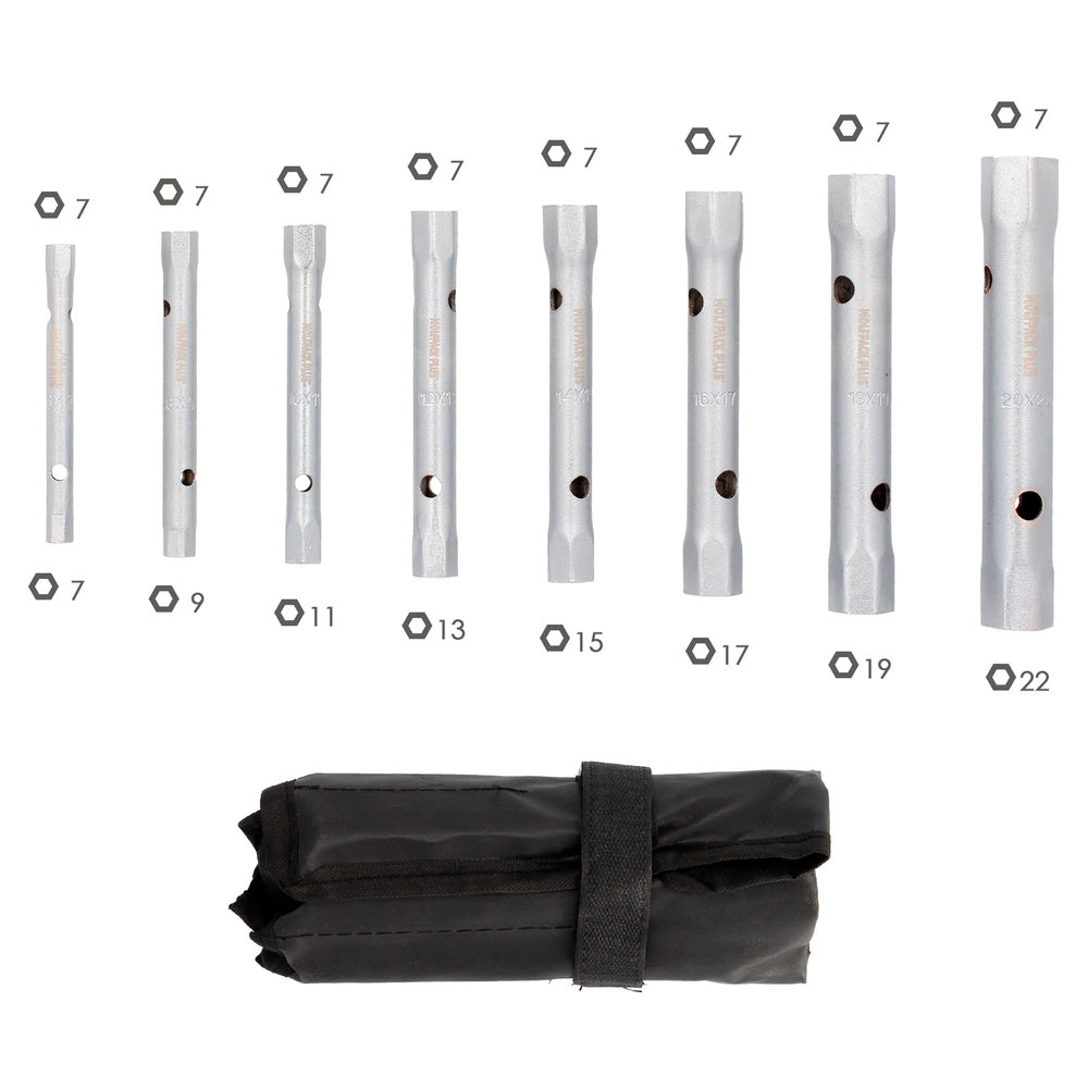 Juego llaves tubo tubular wolfpack 8 piezas