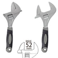 Llave ajustable gran apertura 52 mm medida 10"