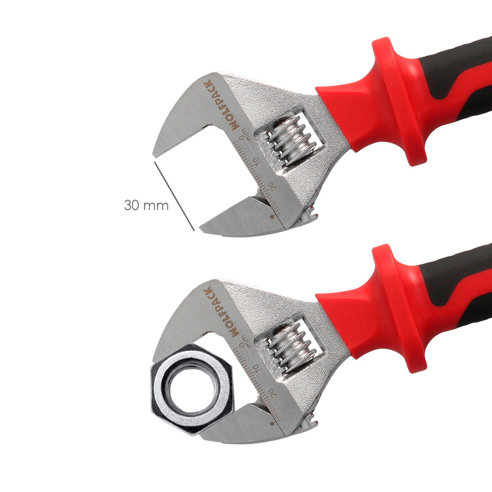 Chave ajustável isolada VDE 8". Chave ajustável isolada, chave inglesa, chave de porcas isolada,