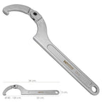 Chave de gancho articulada para tubos ø 80 a 120 mm