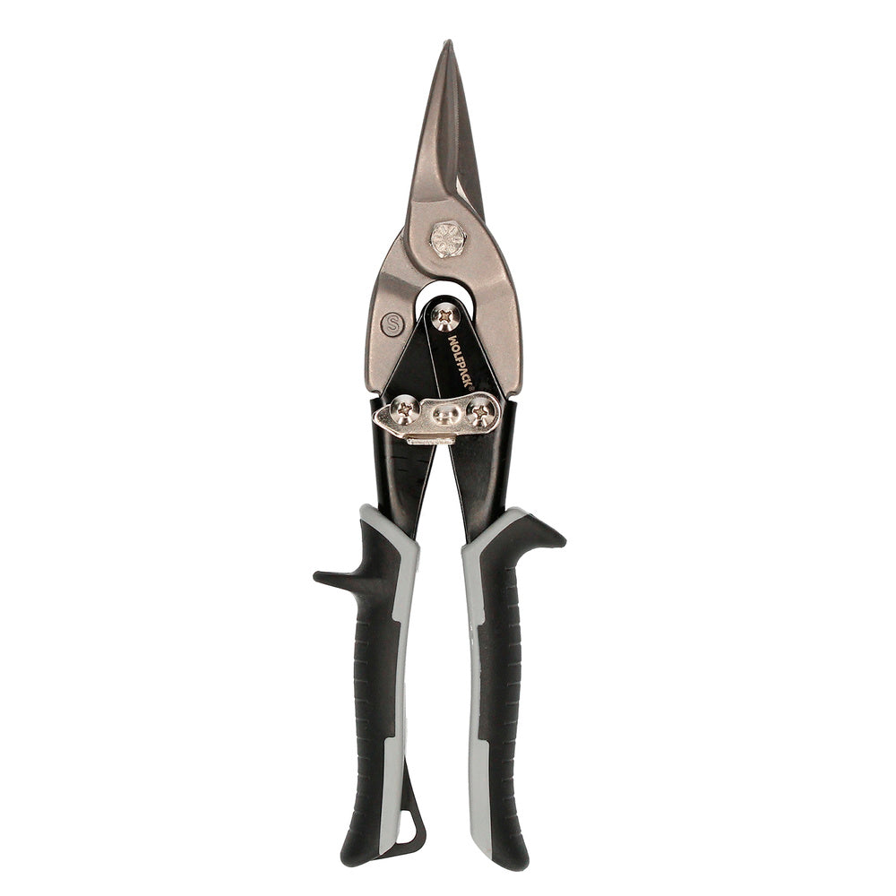 Chrome vanadium sheet metal shears (1.2 mm thickness) straight cut / center cut
