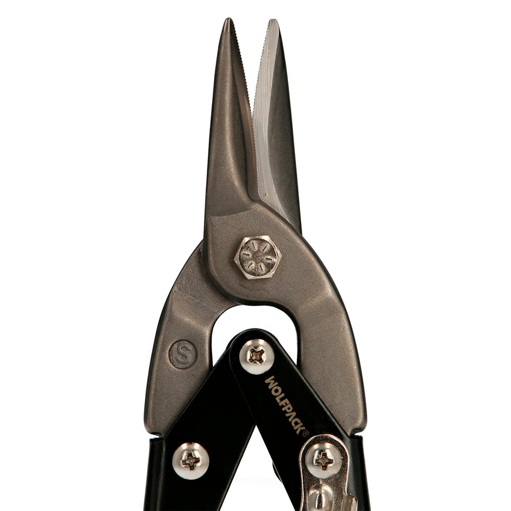Chrome vanadium sheet metal shears (1.2 mm thickness) straight cut / center cut