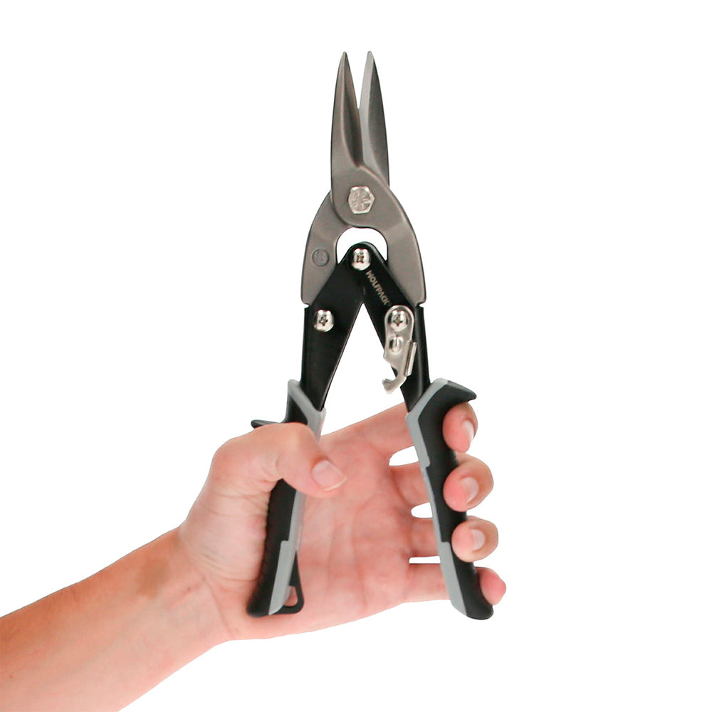 Chrome vanadium sheet metal shears (1.2 mm thickness) straight cut / center cut