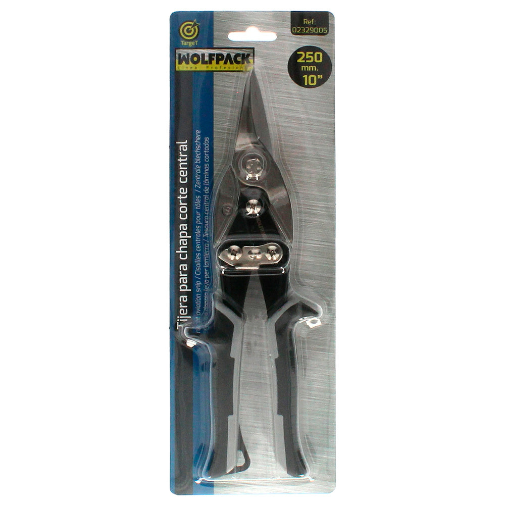 Chrome vanadium sheet metal shears (1.2 mm thickness) straight cut / center cut