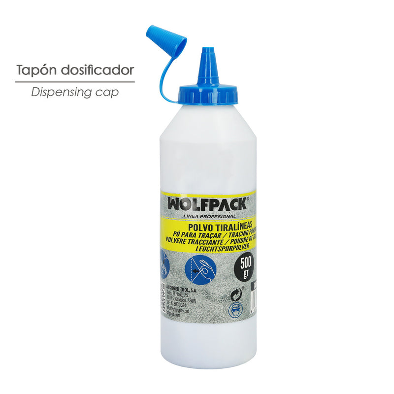 Polvo tiralineas azul bote 500 gramos entry