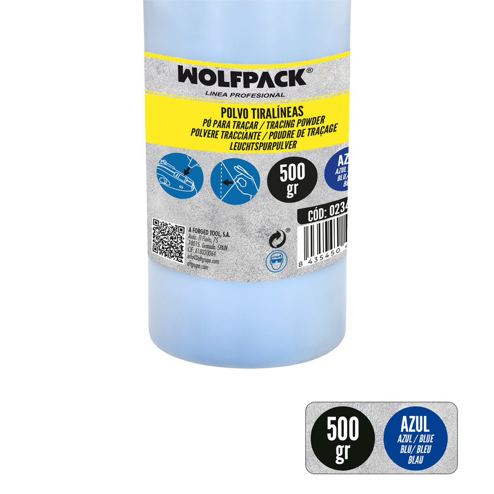 Blue chalk line powder pot 500 grams