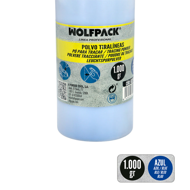 Polvo tiralineas azul bote 1.000 gramos entry