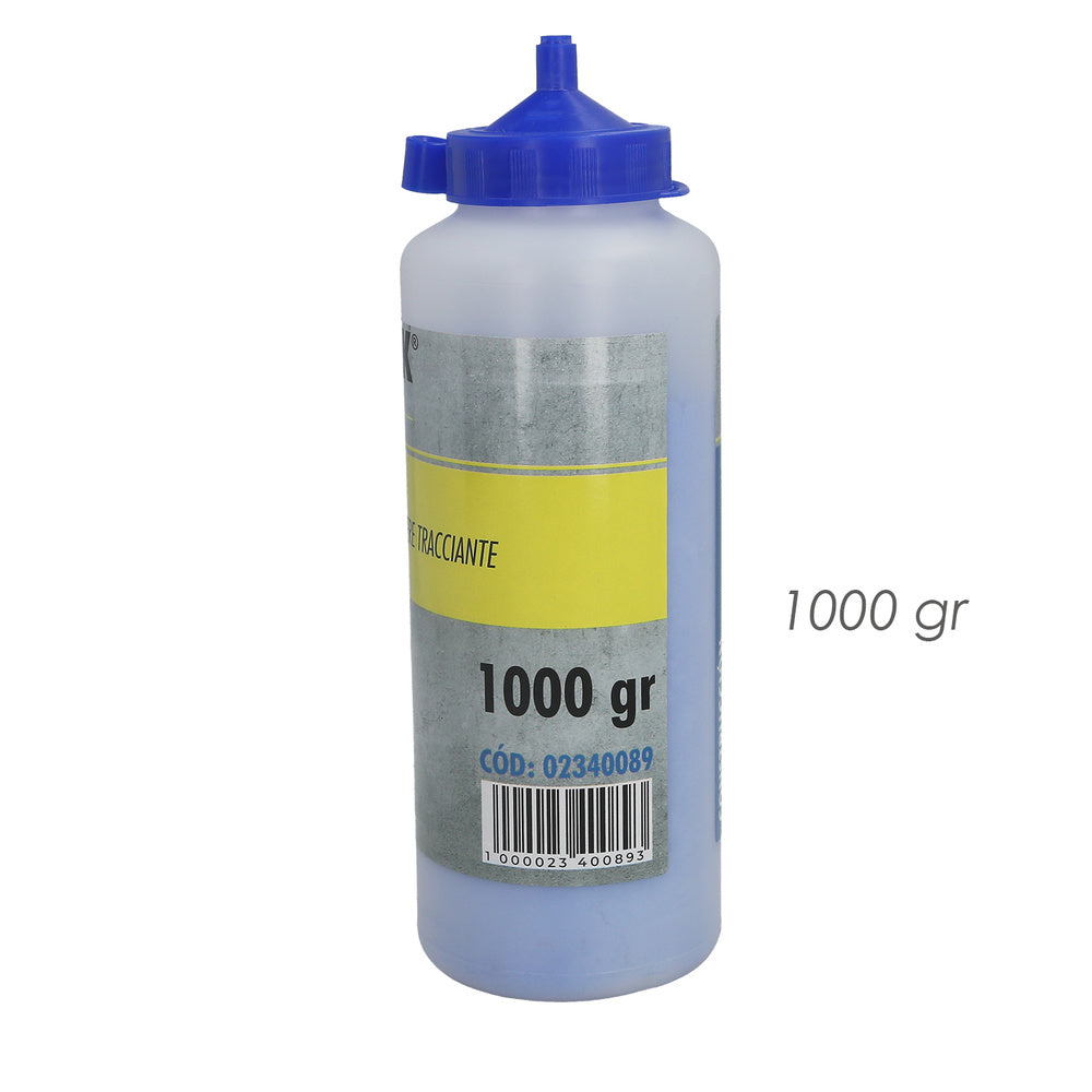 Chalk line reel powder bottle 1000 grams.