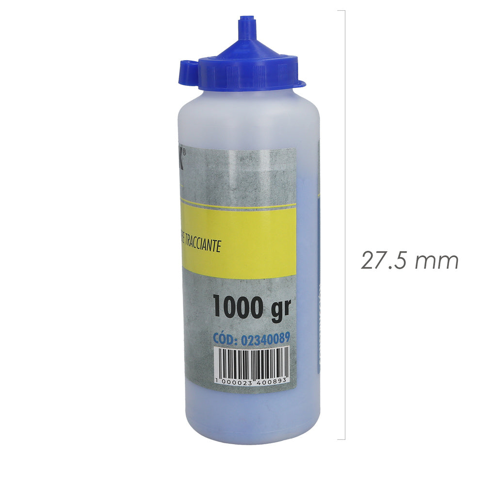 Chalk line reel powder bottle 1000 grams.