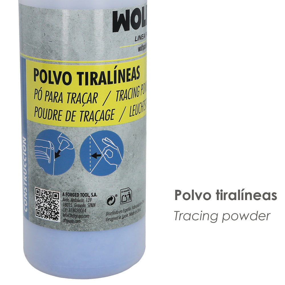 Chalk line reel powder bottle 1000 grams.
