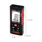 50m Laser Meter 10 functions operates with 2 AAA batteries (not included)