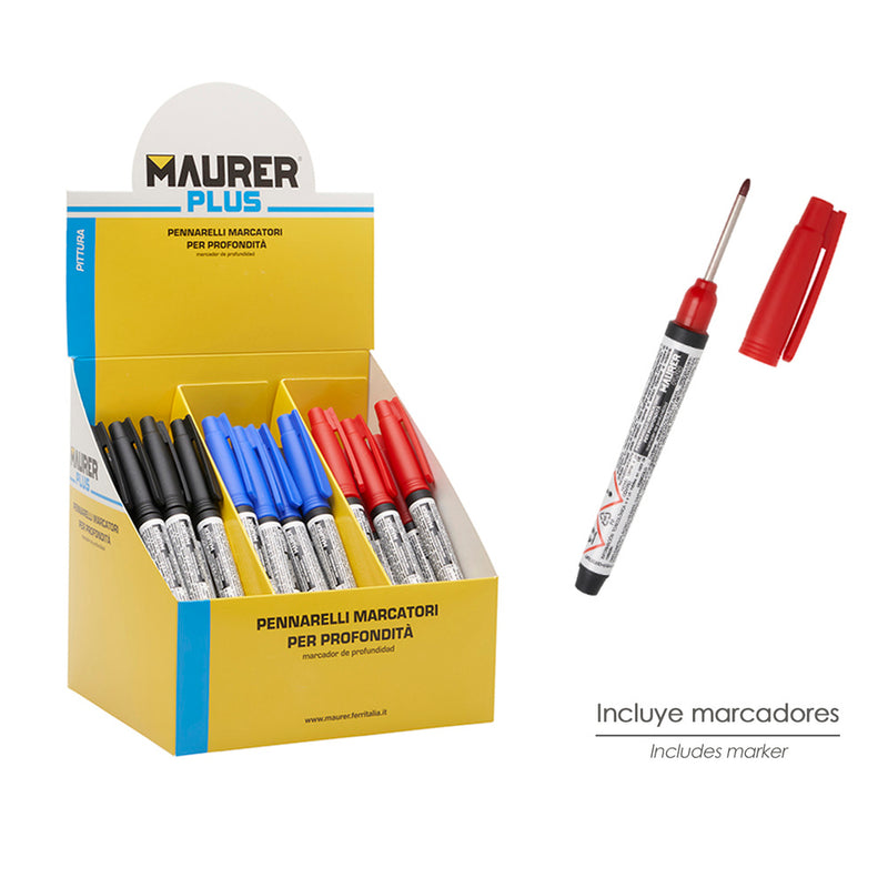 Expositor marcador punta larga 24 piezas