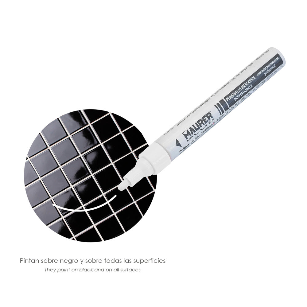 Professional marker pen permanent white paint