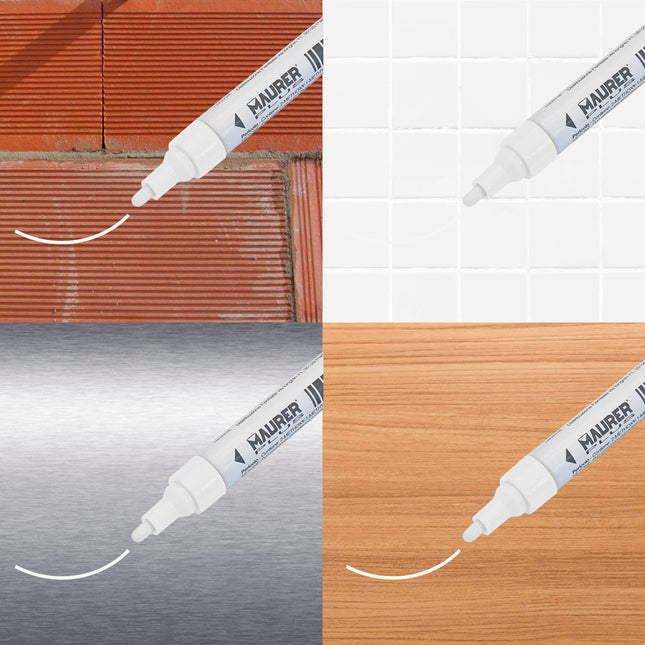 Rotulador marcador obra profesional pintura permanente blanco