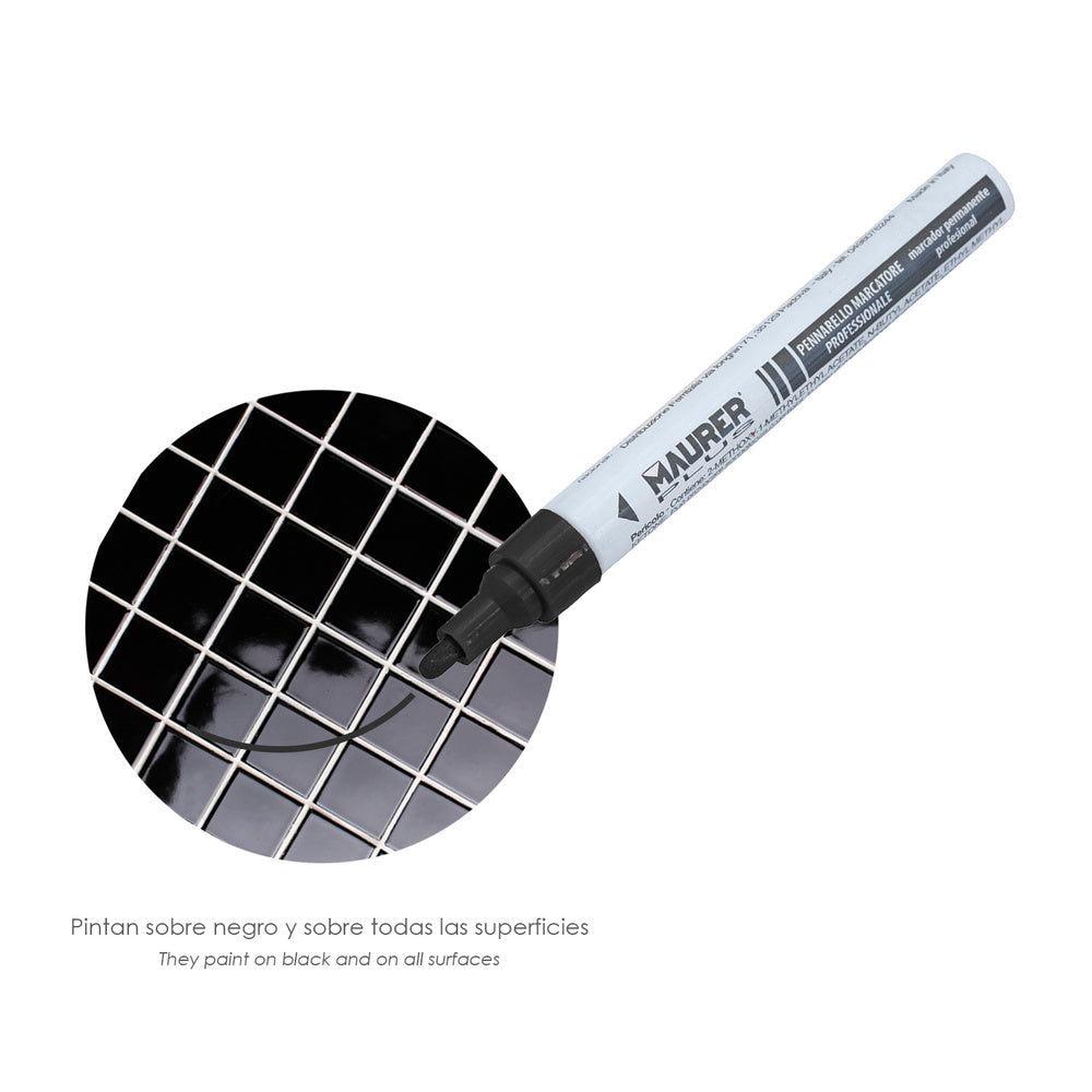 Professional permanent black paint marker