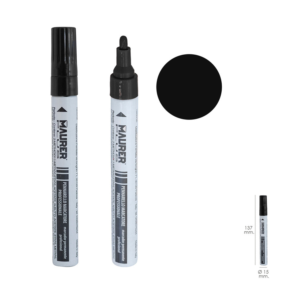 Professional permanent black paint marker