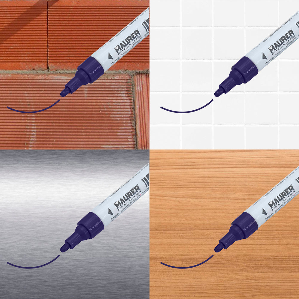Permanent professional dark blue paint marker