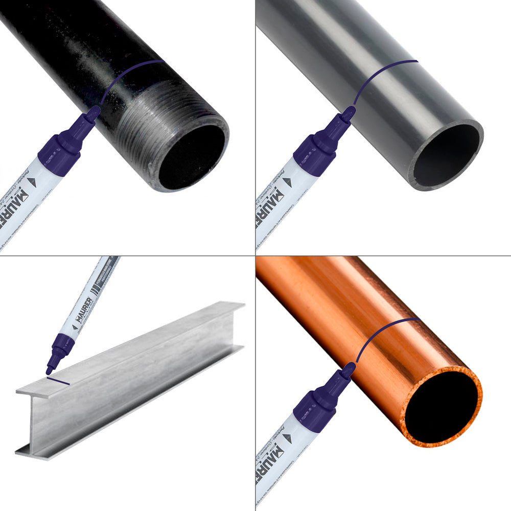 Permanent professional dark blue paint marker