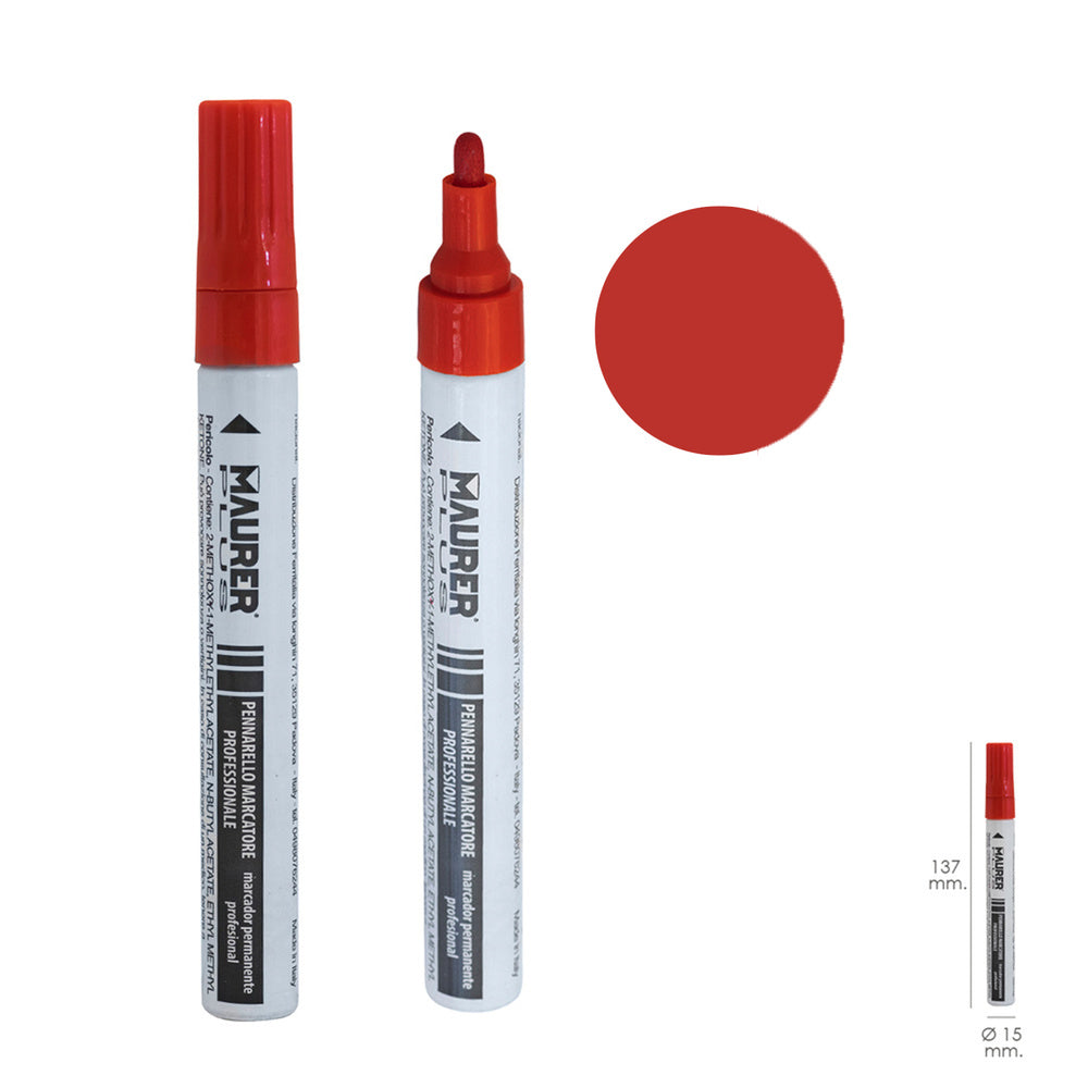 Professional paint marker permanent red