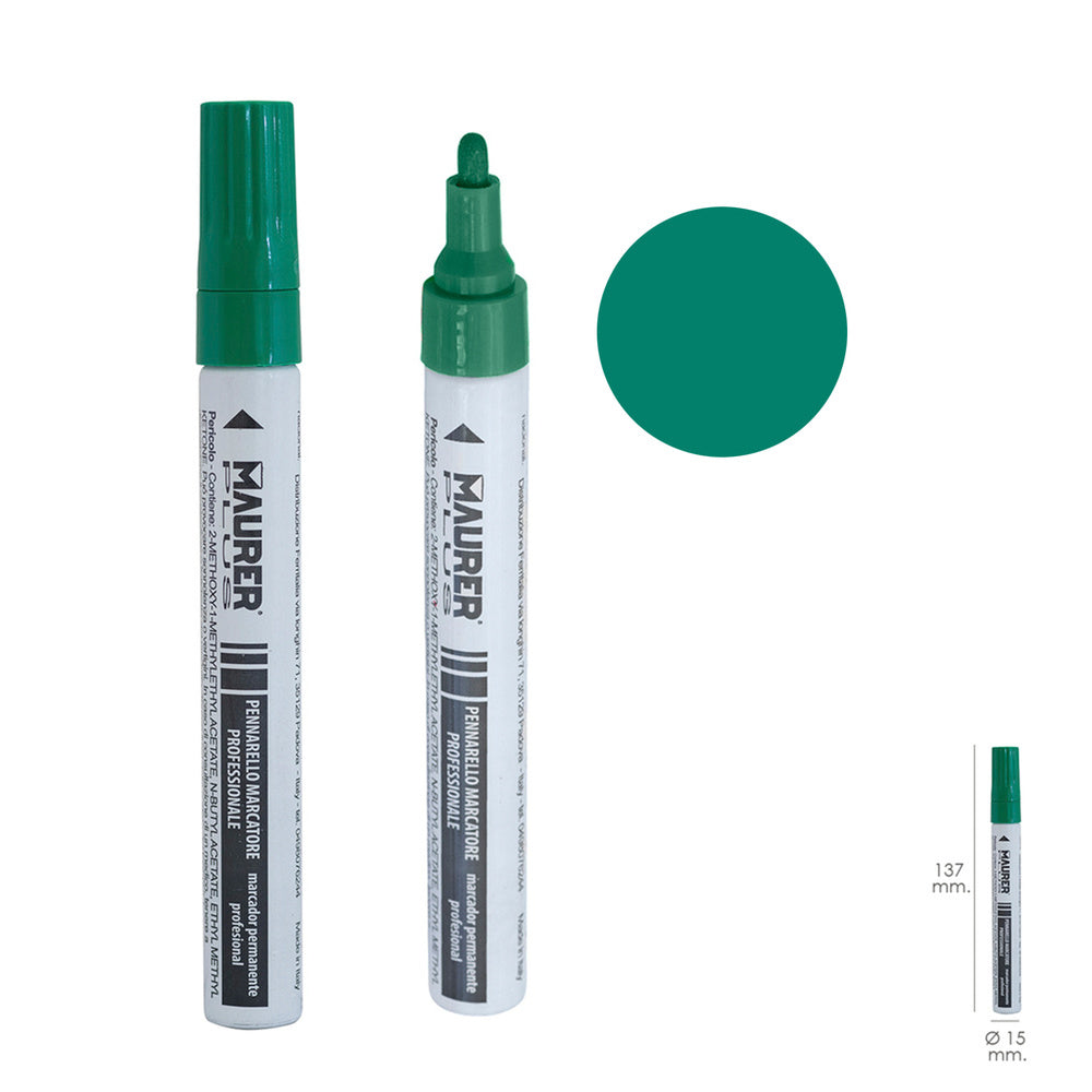 Professional green permanent marker pen