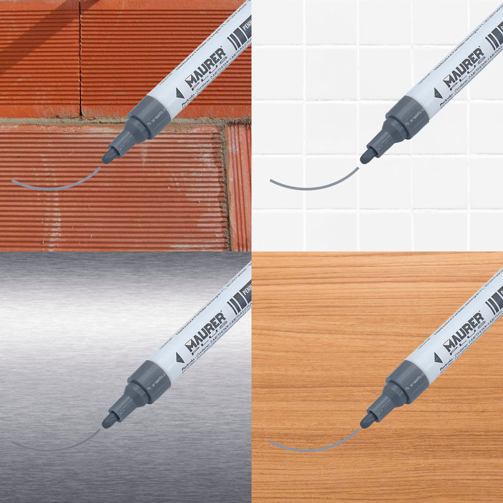 Professional silver permanent marker pen