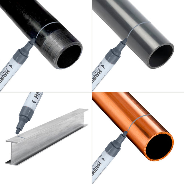 Rotulador marcador obra profesional pintura permanente plata