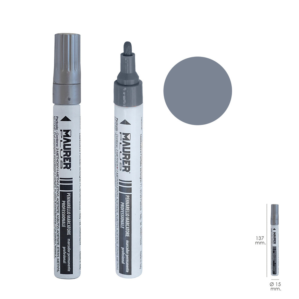 Professional silver permanent marker pen