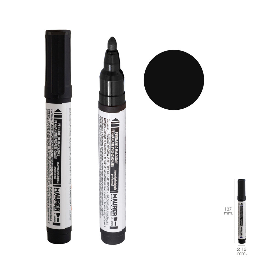 Black professional permanent marker