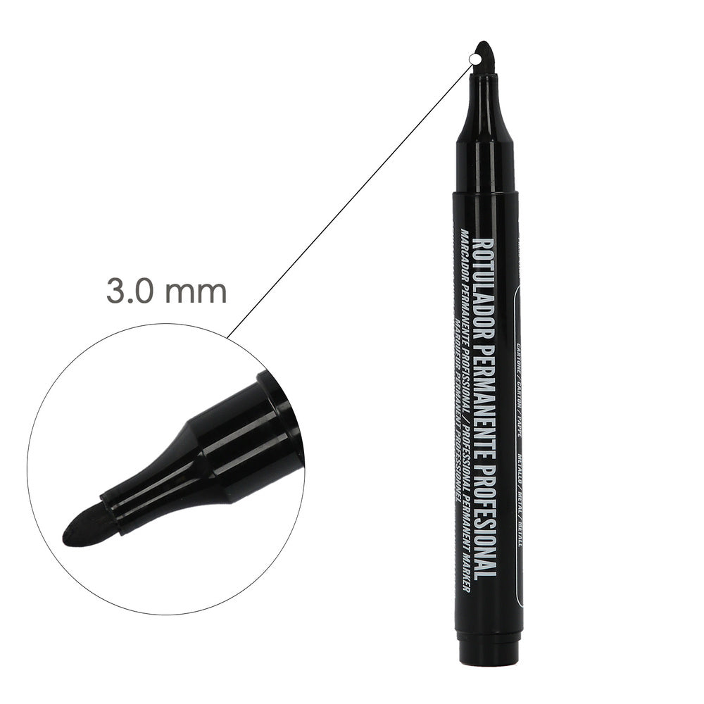 Black professional permanent marker.