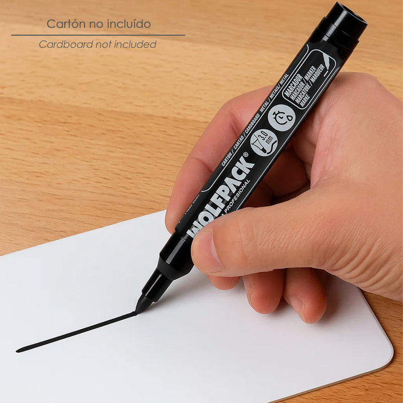 Rotulador permanente profesional negro