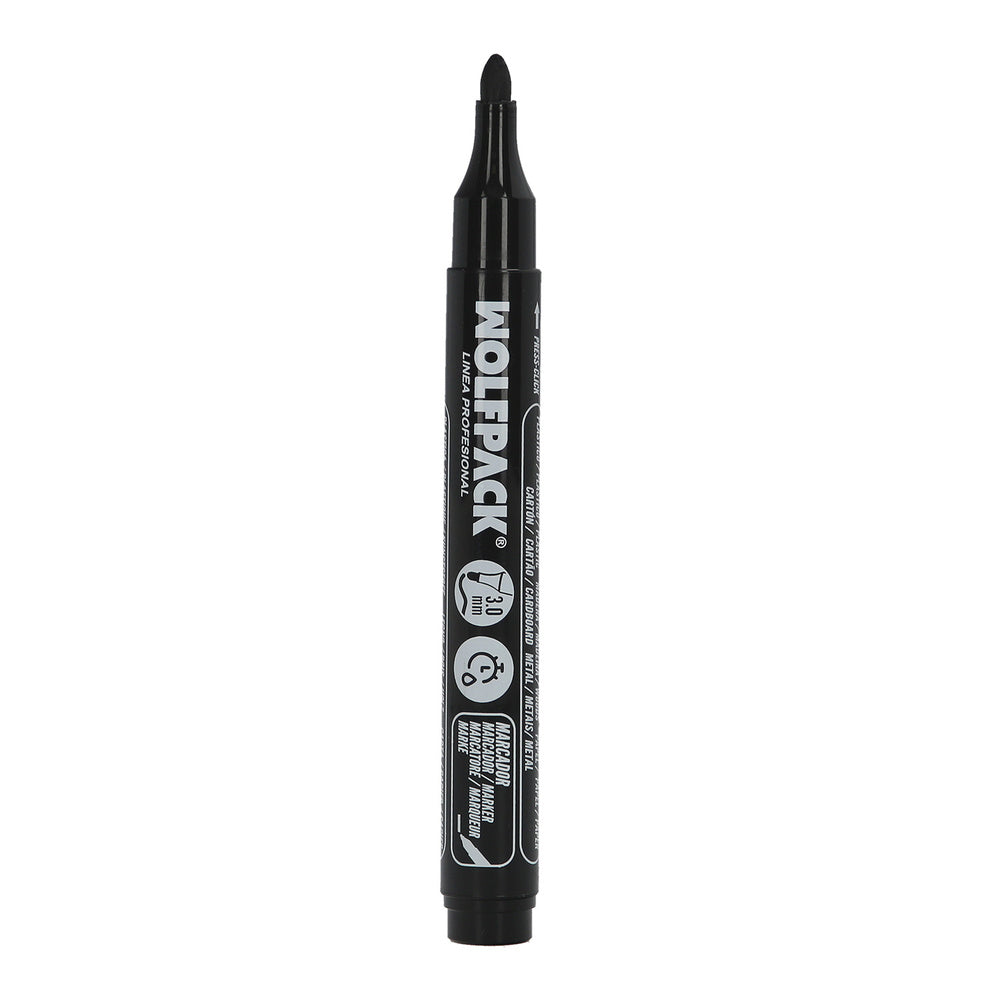 Black professional permanent marker.