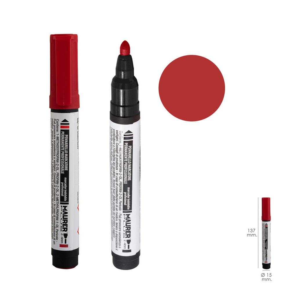 Red professional permanent marker
