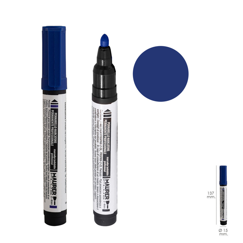 Professional blue permanent marker