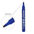 Rotulador permanente profesional azul.