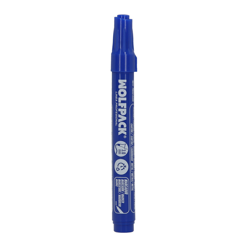 Blue professional permanent marker.