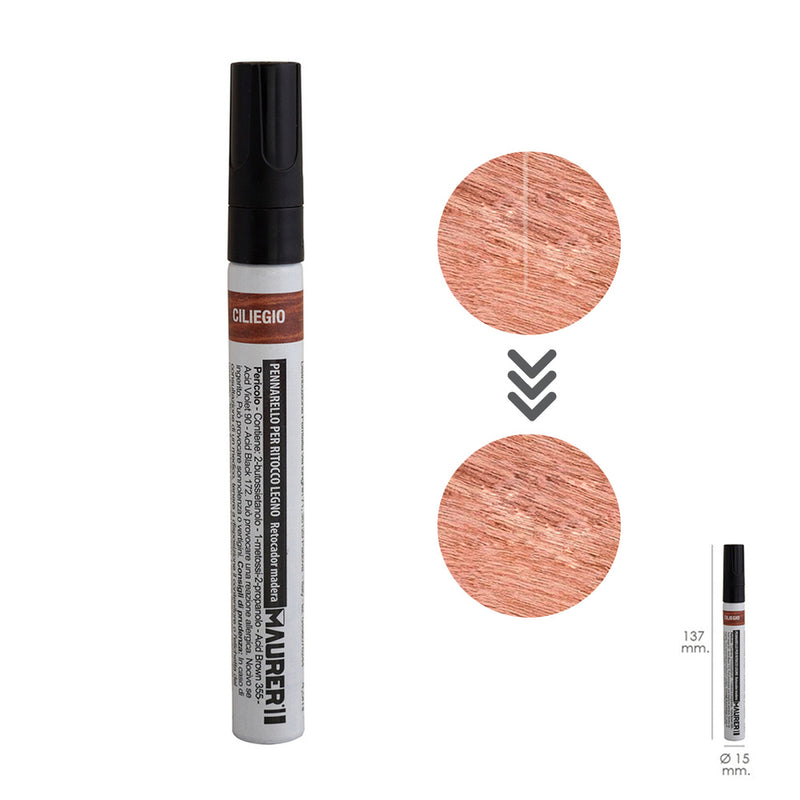 Rotulador profesional retoque madera color cerezo